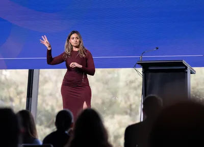 Speaker presenting at Digital Adelaide 2025