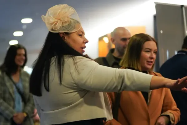 Animated networking conversation at Digital Adelaide 2025